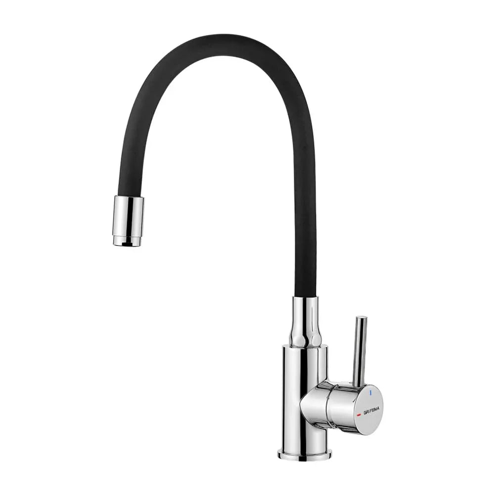 GRIFEMA Irismart Flexible Kitchen Tap with Black Chrome Finish - Gomix Brands Outlet